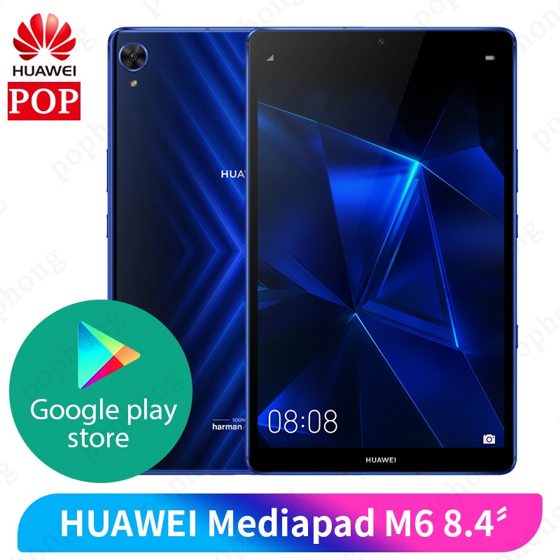 shop with crypto buy Original Huawei Mediapad M6 8.4 inch 4GB 64GB WIFI tablet PC Kirin980 Octa Core Android 9.0 Google play 6100mAh Type-C 2560x1600 pay with bitcoin
