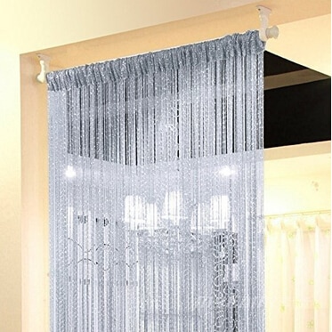 shop with crypto buy Door String Curtain 100cmX200cm Shiny Tassel Flash Line door Window Curtain Valance Divider Decorative for party bedroom wedding pay with bitcoin