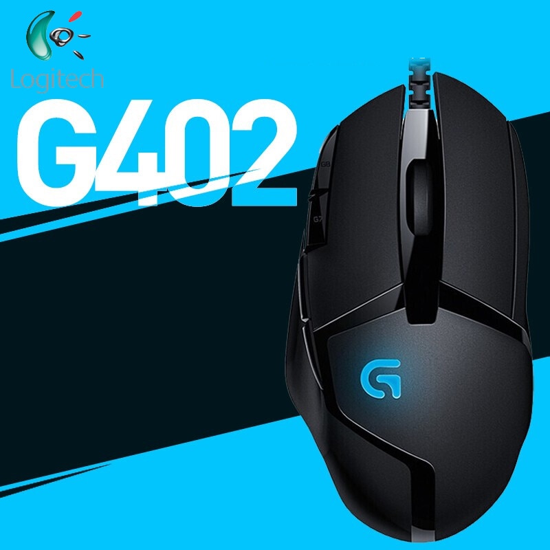 shop with crypto buy Original Logitech G402 Hyperion Fury gaming mouse Optical 4000DPI High Speed for PC Laptop Windows 10/8/7 Support Official Test pay with bitcoin