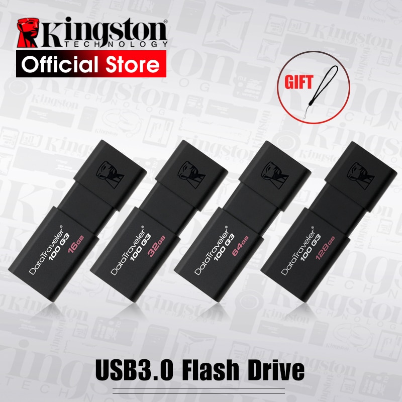 shop with crypto buy Kingston USB Flash Drives 8GB 16GB 32GB 64GB 128GB USB 3.0 Pen Drive high speed PenDrives DT100G3 pay with bitcoin