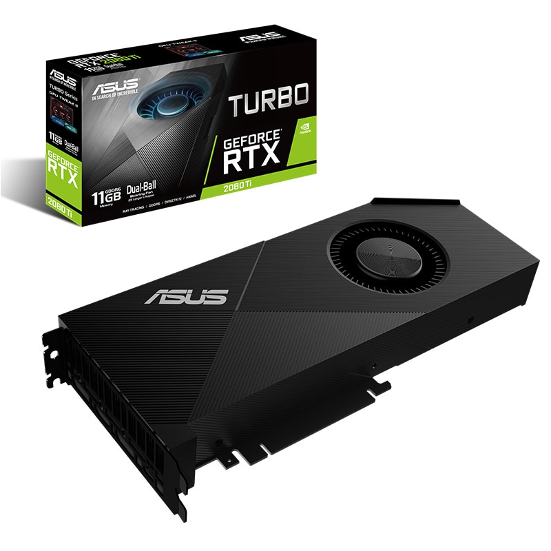 shop with crypto buy ASUS TURBO-RTX2080TI-11G TURBO-RTX 2080TI-11G Desktop Game Graphics Card GDDR6 Support 4 screen output pay with bitcoin