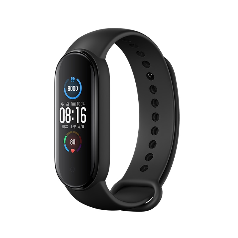 shop with crypto buy Xiaomi Mi Band 5 Smart Bracelet 5 Color AMOLED Screen Heart Rate Fitness Bluetooth Sports Waterproof Wristband Mi Band 4 5 Watch pay with bitcoin