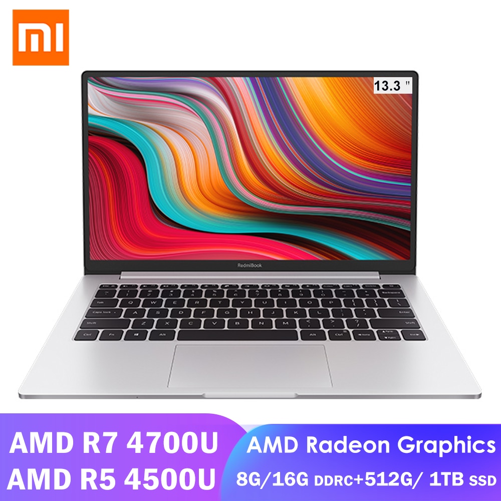 shop with crypto buy Xiaomi RedmiBook 13 Laptop Mi 13.3inch AMD Ryzen 4500U/4700U 8G/16G DDR4 512GB/1TB SSD Windows 10 Ultrathin office Notebook pay with bitcoin