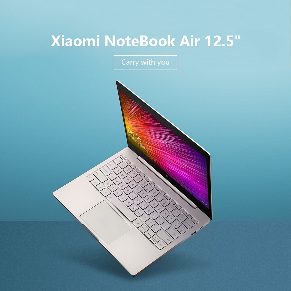 Xiaomi Air 12.5 Notebook Thin & Light PC 8th Intel Core M3-8100Y 4GB 256GB SATA SSD LPDDR3 1866MHz Laptop Gold