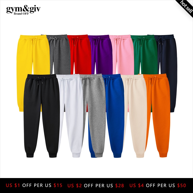 shop with crypto buy  New Men Joggers Brand Male Trousers Casual Pants Sweatpants Jogger 13 color Casual GYMS Fitness Workout sweatpants pay with bitcoin