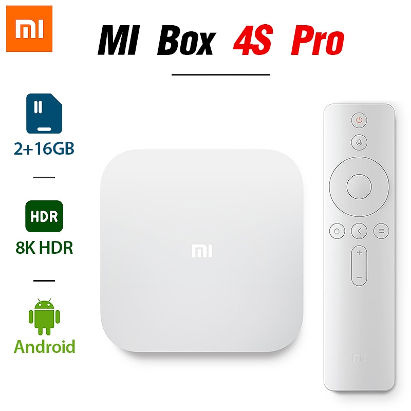 shop with crypto buy XIAOMI MI TV Box 4S Pro 1.9GHz Amlogic Quad-core 5G WiFi bluetooth Android 8K HDR Smart Streaming Media Player Chinese version pay with bitcoin