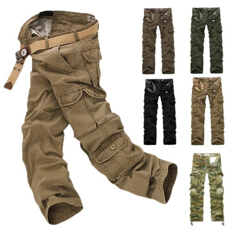shop with crypto buy Mens Military Army Cargo Pants Camo Combat Tactical Work Outdoor Trousers New pay with bitcoin