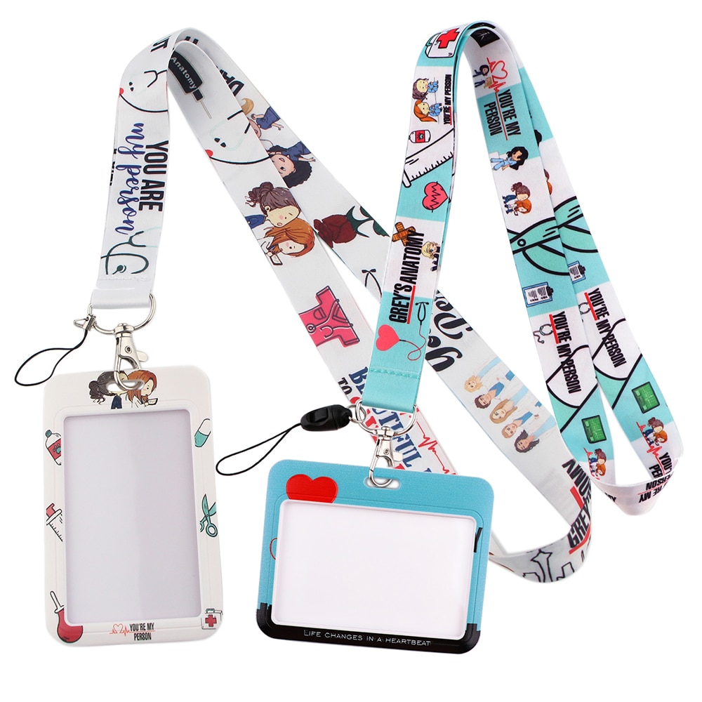shop with crypto buy DZ1228 New Grey s Anatomy TV Show Doctor Nurse Neck Strap Lanyards Keychain Holder ID Card Pass Hang Rope Lariat Lanyard Gifts pay with bitcoin