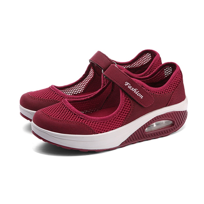 shop with crypto buy Sneakers Female Flat Soft Comfortable Fashion Lightweight Pumps Shoes Joker Slip on Super Light Casual Vulcanize Shoes Woman Red pay with bitcoin