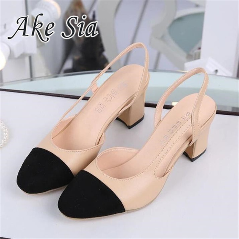 shop with crypto buy Hot sale Summer Women Shoes Dress Shoes mid Heel Square head fashion Shoes Wedding party Sandals Casual Shoes women pay with bitcoin