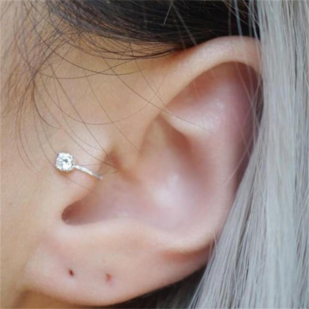 shop with crypto buy Top Quality 4 6MM AAA Cezch Zircon Chic Filled Tragus Earring For Women Non Piercing Clip Earing Ear Cuff 2021 Also Be Nose Ring pay with bitcoin