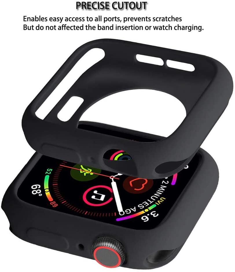 shop with crypto buy Candy Soft Silicone Case for Apple Watch 6 SE 5 4 3 2 1 42MM 38MM Cover Protection Shell for iWatch 4 5 6 3 2 40MM 44MM Bumper pay with bitcoin