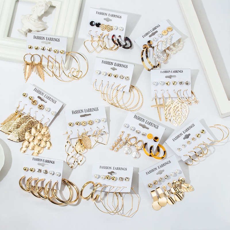 shop with crypto buy New Women s Earrings Set Tassel Pearl Acrylic Earrings For Women Bohemian Fashion Jewelry 2020 Geometric kolczyki Hoop Earings pay with bitcoin