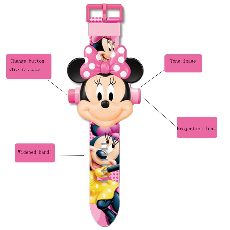 shop with crypto buy Disney  Mickey Minnie Children s Watches The 3D Projection Cartoon Spiderman Hulk Princess Digital Kids Toy Watch birthday gifts pay with bitcoin
