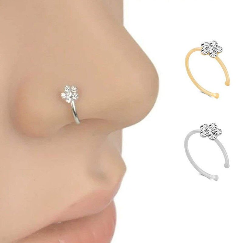 shop with crypto buy Top Quality 6MM AAA Cezch Zircon Chic Filled Tragus Earring For Women Non Piercing Clip Earing Ear Cuff 2021 Also Be Nose Ring pay with bitcoin