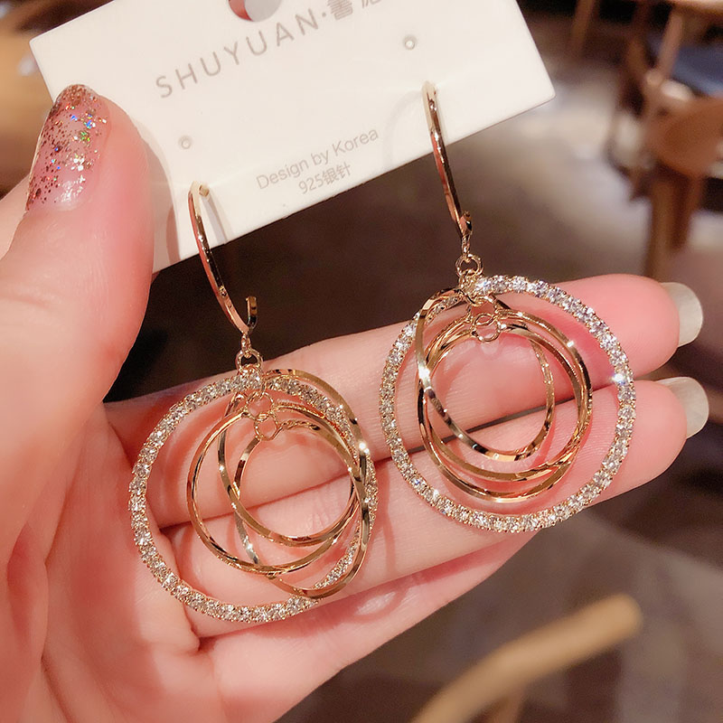 shop with crypto buy 2021 New Big Circle Round Hoop Earrings for Women s Fashion Statement Golden Punk Charm Earrings Party Jewelry pay with bitcoin