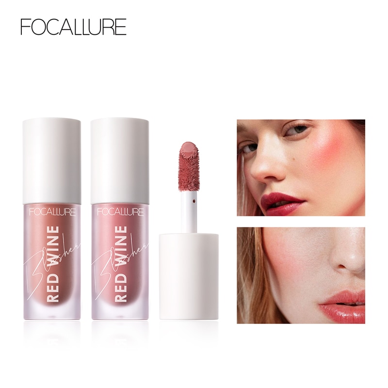 shop with crypto buy FOCALLURE Face Liquid Blusher Contour Makeup Long lasting Matte Make Up Natural Cheek Contour Blush pay with bitcoin