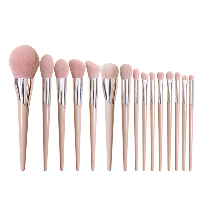 shop with crypto buy Fashion Beauty Cosmetic Brushes Nude Pink FB Powder Blusher Highlighter Brush Eyeshadow Blending Nose Eyebrow Lip Makeup Brushes pay with bitcoin