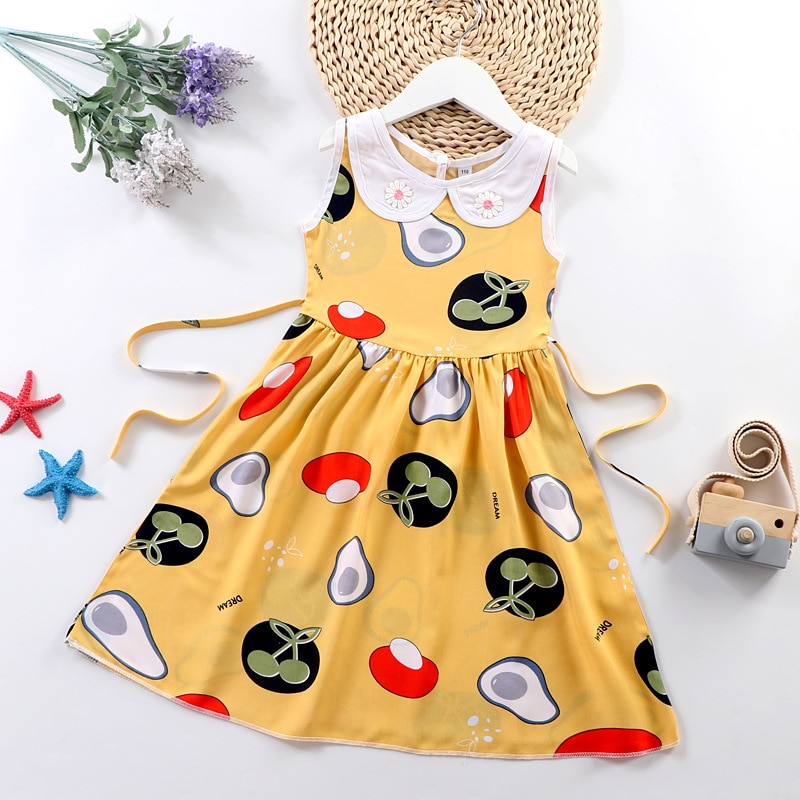 shop with crypto buy Super Affordable Promotional Clothes 3-10 Years Old Baby Girl Dress Birthady Party Princess Dress Kids Everyday Casual Dress pay with bitcoin