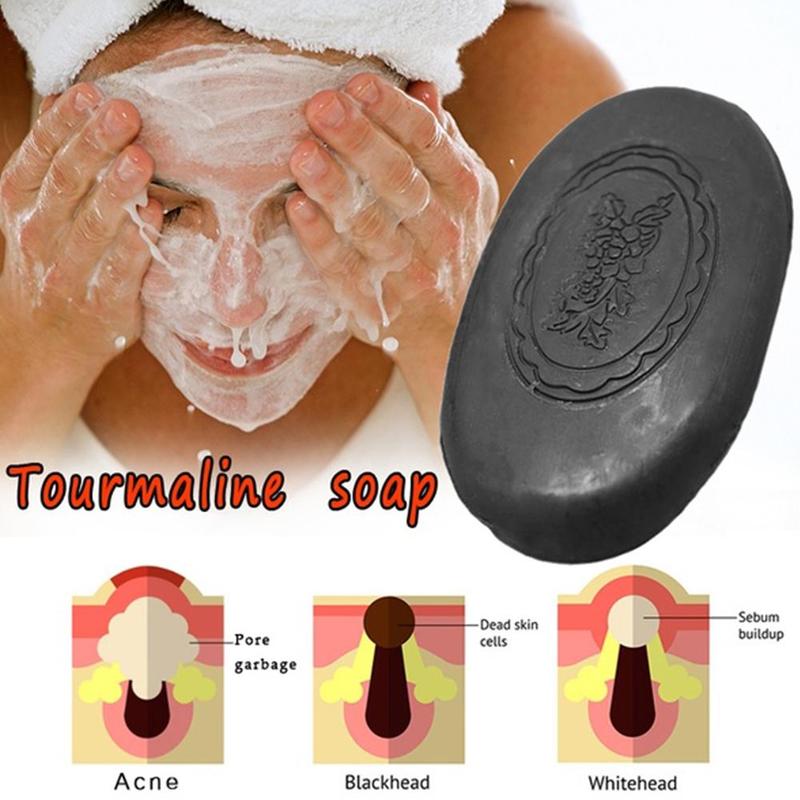 shop with crypto buy Active Energy Bamboo Drug Bactericidal Soap Tourmaline Soap Blackhead Remover Oil control For Femal Face Hand Body Healthy Care pay with bitcoin