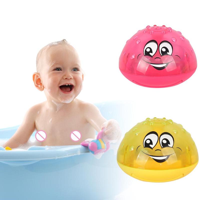 shop with crypto buy Bath Toys Spray Water Light Rotate with Shower Pool Kids Toys Electric Induction Sprinkler Luminous Water Ball Shower Toys pay with bitcoin