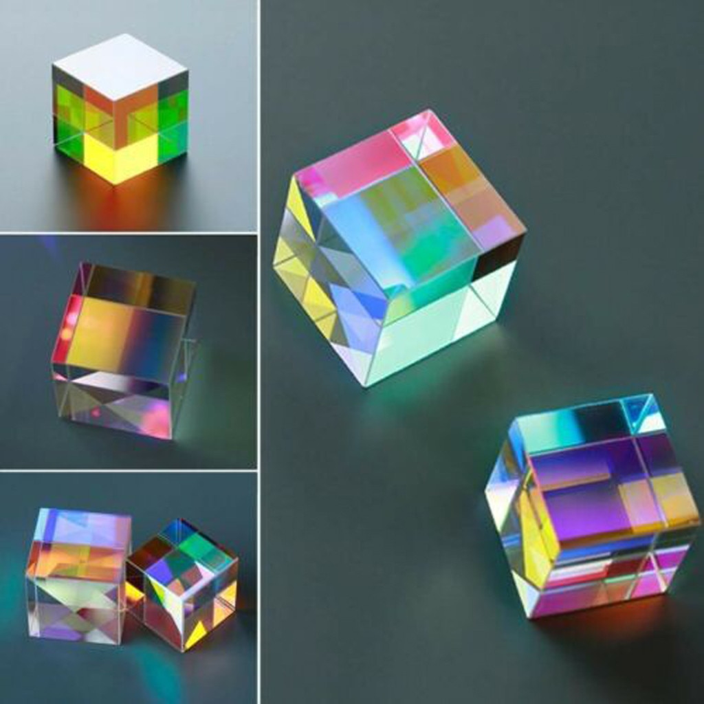 shop with crypto buy CMY Op-tic Prism Cubes - Optical Glass Prism Color Shape RGB Dispersion Six Sidedchild Educational Toy Children Toys pay with bitcoin