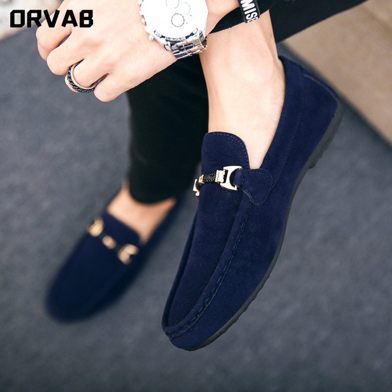 shop with crypto buy Men Shoes Black Blue Red Loafers Slip on Male Footwear Adulto Driving Moccasin Soft Comfortable Casual Shoes Men Sneakers Flats pay with bitcoin