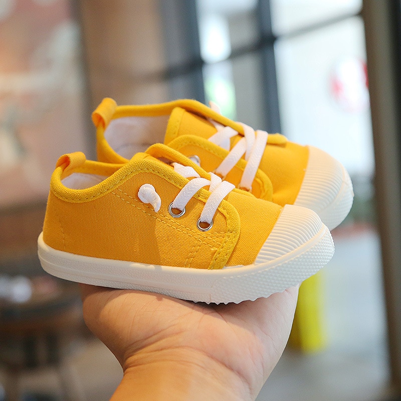 shop with crypto buy Boys Canvas Shoes Sneakers Girls Tennis Shoes Lace-up Children Footwear Toddler Yellow Chaussure Zapato Casual Kids Canvas Shoes pay with bitcoin
