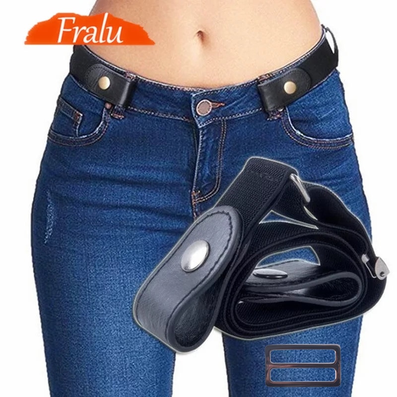 shop with crypto buy Buckle Free Belt For Jean Pants Dresses No Buckle Stretch Elastic Waist Belt For Women Men No Bulge No Hassle Waist Belt pay with bitcoin