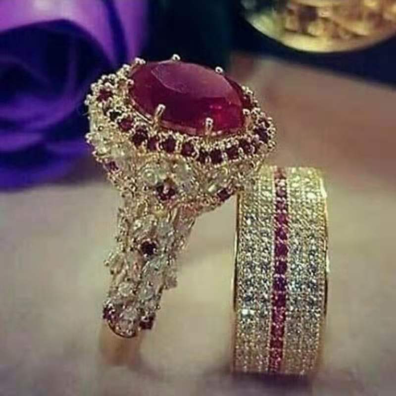 shop with crypto buy Luxury Atmospheric Zircon Wedding Rings for Women Exquisite Party Engagement Female Rings Jewelry Gift pay with bitcoin