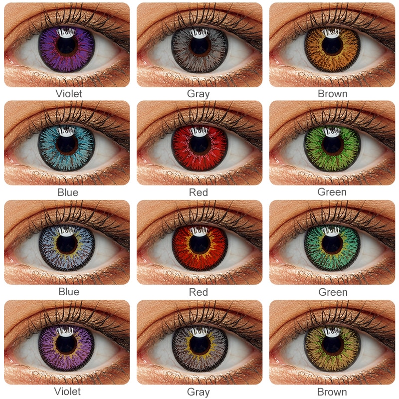 shop with crypto buy 1pair 2pcs Color Contact Lenses For Eyes Anime Cosplay Colored Lenses Blue Green Multicolored Lenses Contact Lens Beauty Makeup  pay with bitcoin