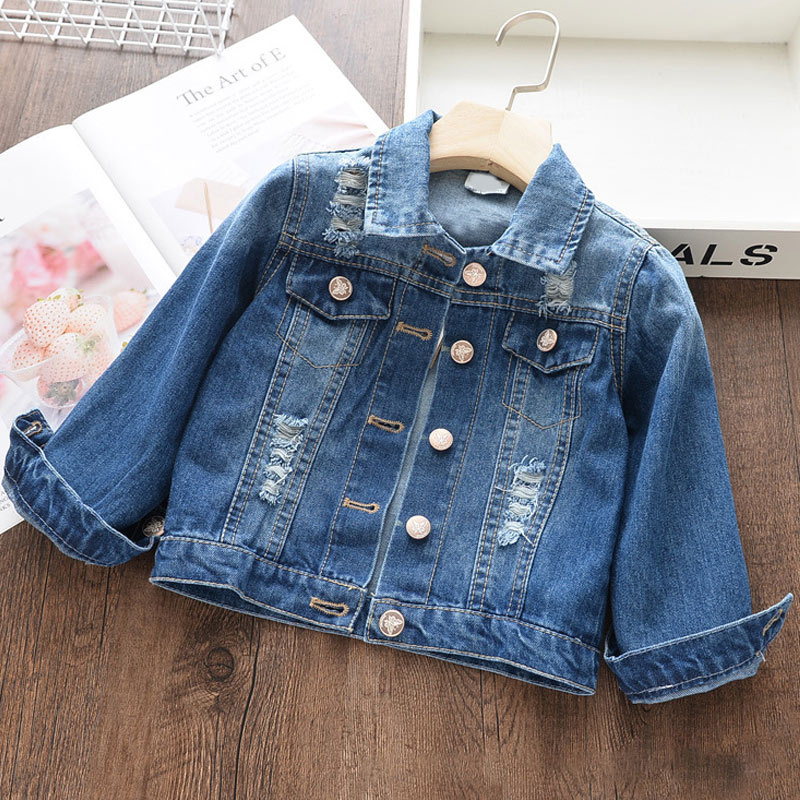 shop with crypto buy Bear Leader Girls Denim Coats New Brand Spring Kids Jackets Clothes Cartoon Coat Embroidery Children Clothing for 3 8Y pay with bitcoin