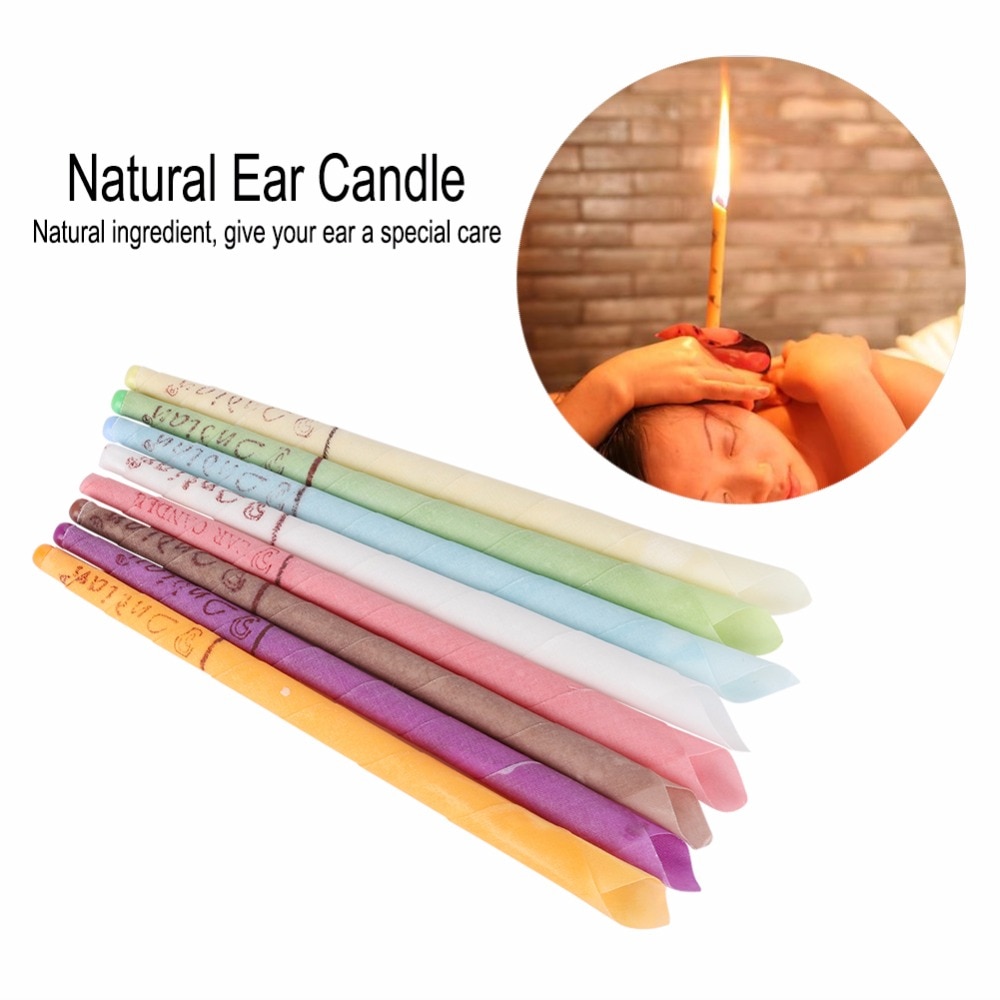shop with crypto buy 1pc Indian Ear Candle Massage Relax SPA Aromatherapy Ear Wax Cleaning Hearing Sense Care Ear Wax Removal Candle With Ear Plug pay with bitcoin
