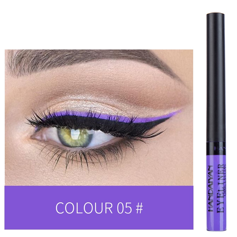 shop with crypto buy 1 PC HANDAIYAN 12 Color Eyeliner Liquid Eye Cosmetics Waterproof Long Lasting Sexy Charming Eye Liner Pen Eye Makeup TSLM1  pay with bitcoin