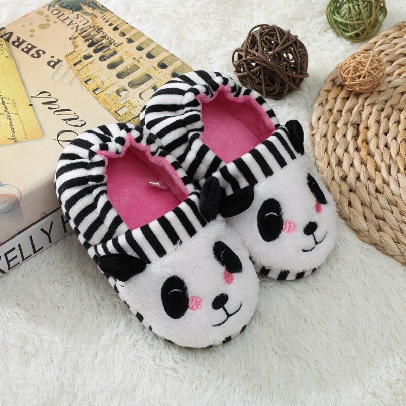 shop with crypto buy New Fashion Brand Toddler Girl Slippers for Baby Loafers Plush Warm Cartoon Panda Children Home Shoes Little Kid House Footwear pay with bitcoin