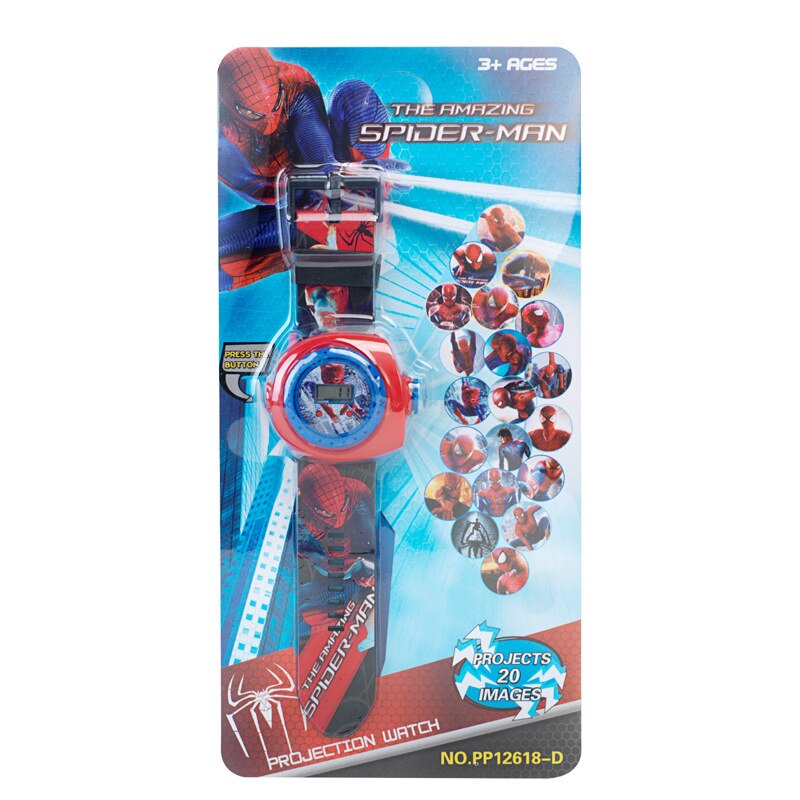 shop with crypto buy Disney spider man frozen princess 20 pictures children cartoon projection electronic watch kindergarten gifts kids watches boys pay with bitcoin