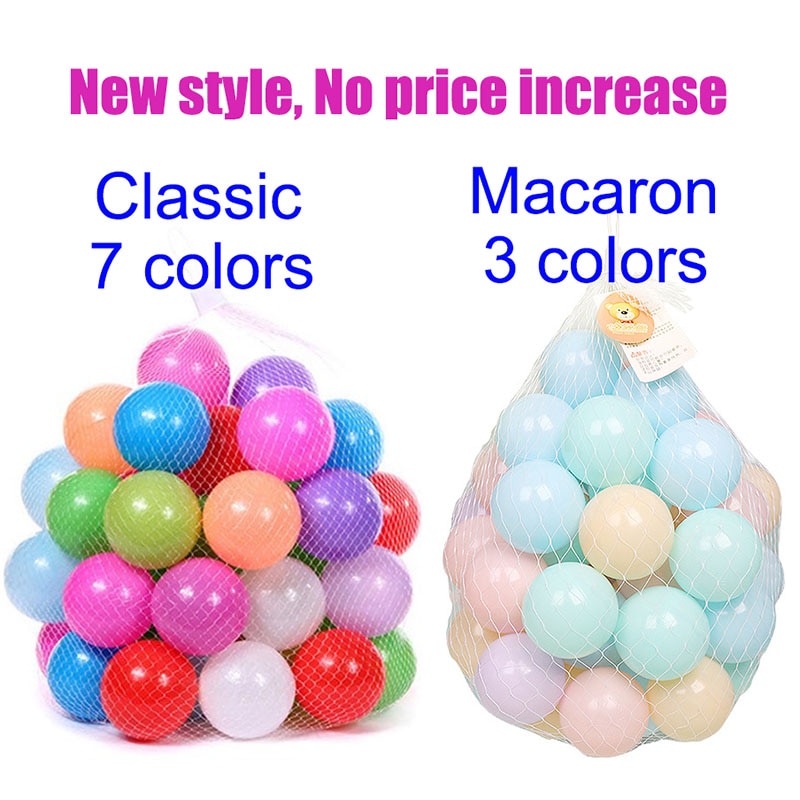shop with crypto buy Colors Baby Plastic Balls Water Pool Ocean Wave Ball Kids Swim Pit With Basketball Hoop Play House Outdoors Tents Toy HYQ2 pay with bitcoin