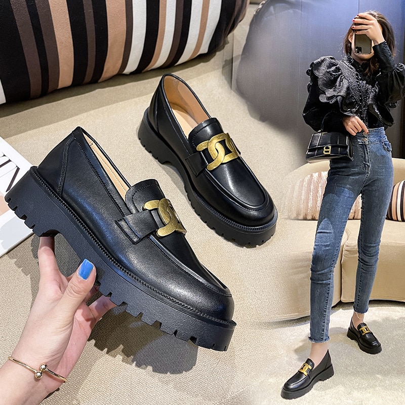 shop with crypto buy Black Platform Shoes Women Loafers 2021 Spring Pumps Women Spring Footwear Designer Heels Woman Sneakers Party Shoes Ladies pay with bitcoin