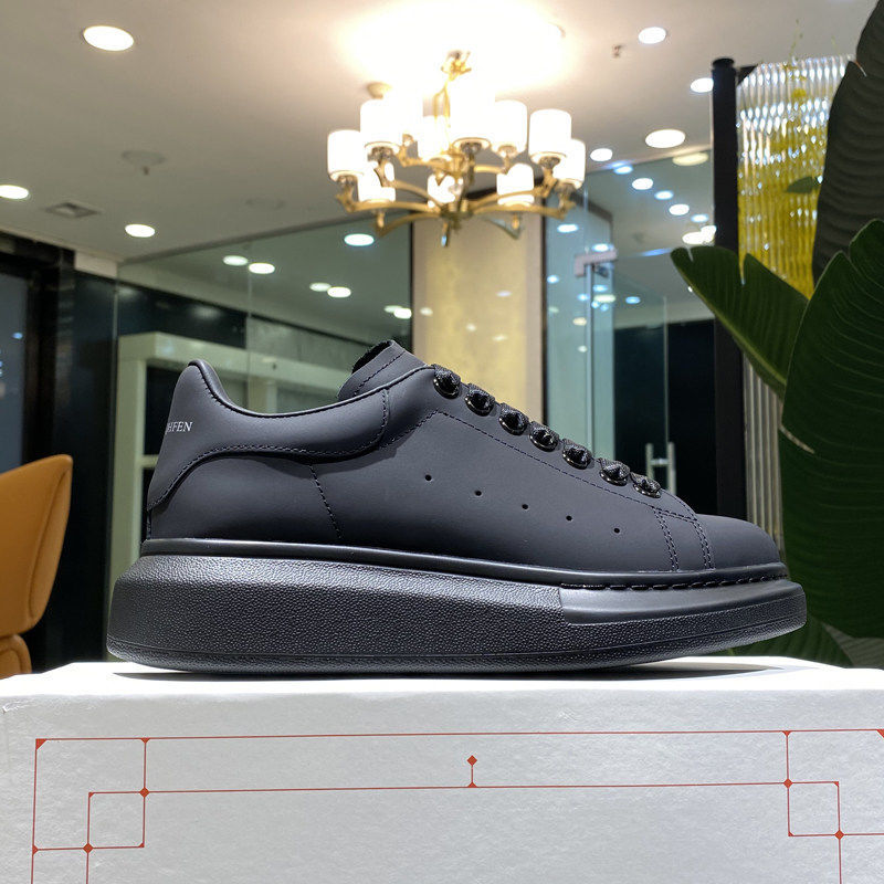 shop with crypto buy 2021 Alexander McQueen Small black shoes casual sneakers Korean version of the black breathable tide lover shoes dropshipping pay with bitcoin