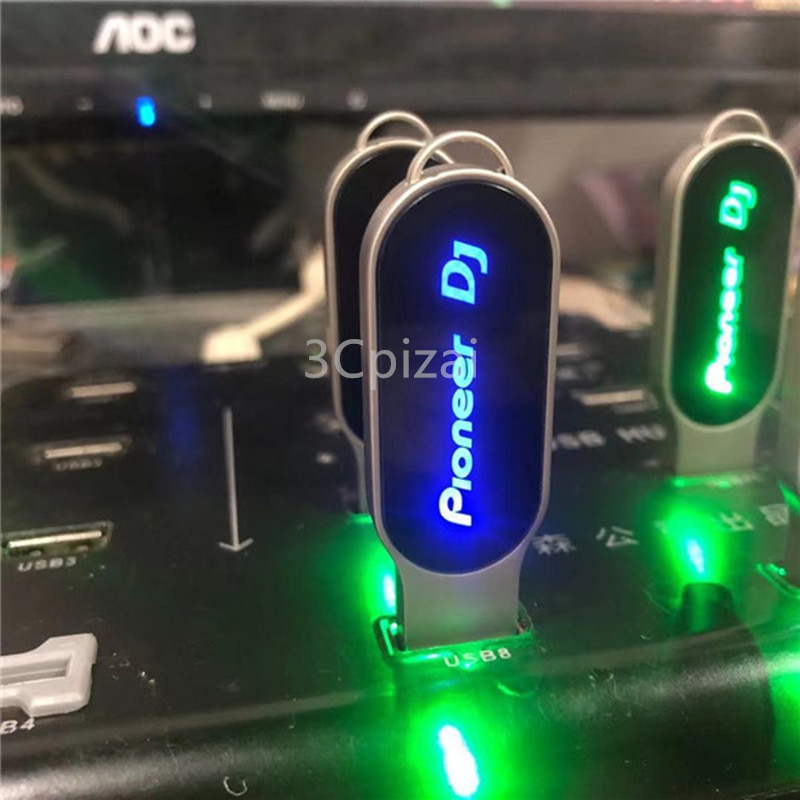 shop with crypto buy 2021 Brand New Pioneer DJ Creative Colorful LED LOGO USB 2.0 Memory Flash Pendrive 16GB 32GB 64GB 128GB pay with bitcoin