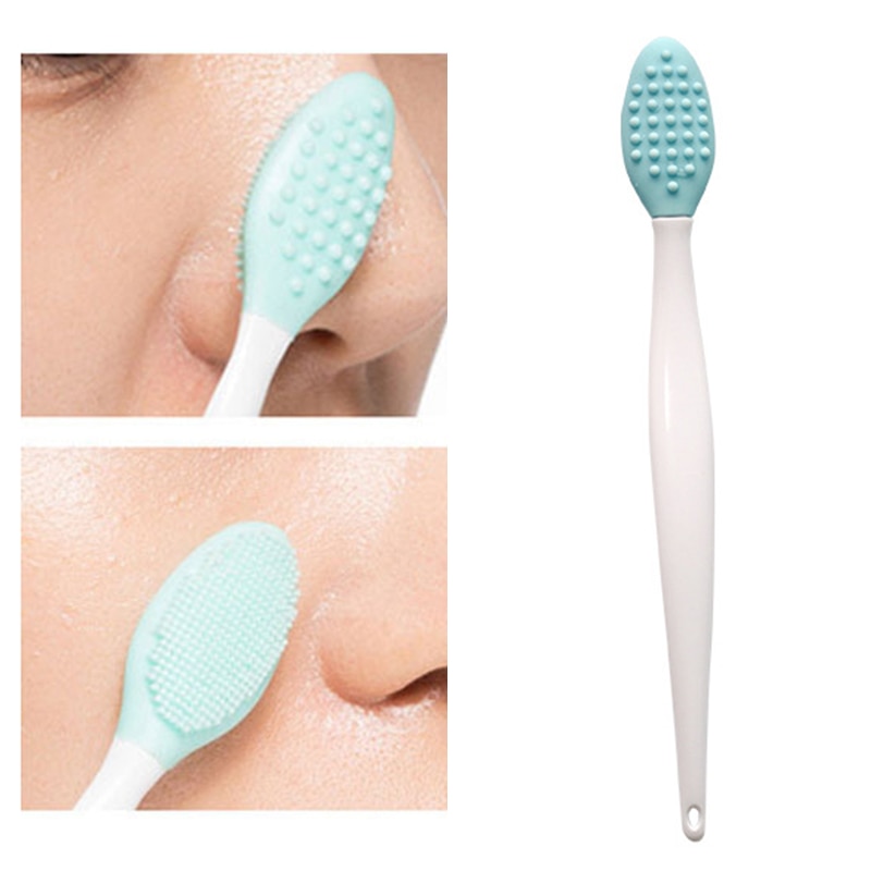 shop with crypto buy Beauty Skin Care Wash Face Silicone Brush Exfoliating Nose Clean Blackhead Removal Brushes Tools With Replacement Head TXLM1 pay with bitcoin