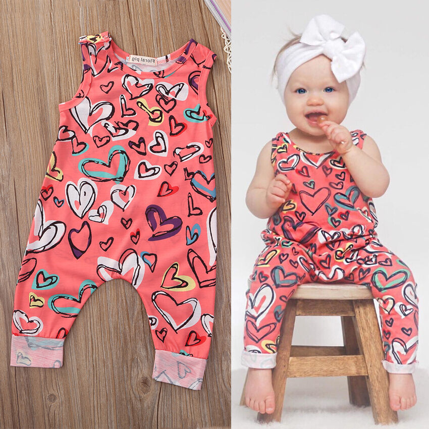 shop with crypto buy Girl Jumpsuits 0-24M Newborn Infant Baby Girl Outfit Clothes Romper Jumpsuit Floral pay with bitcoin