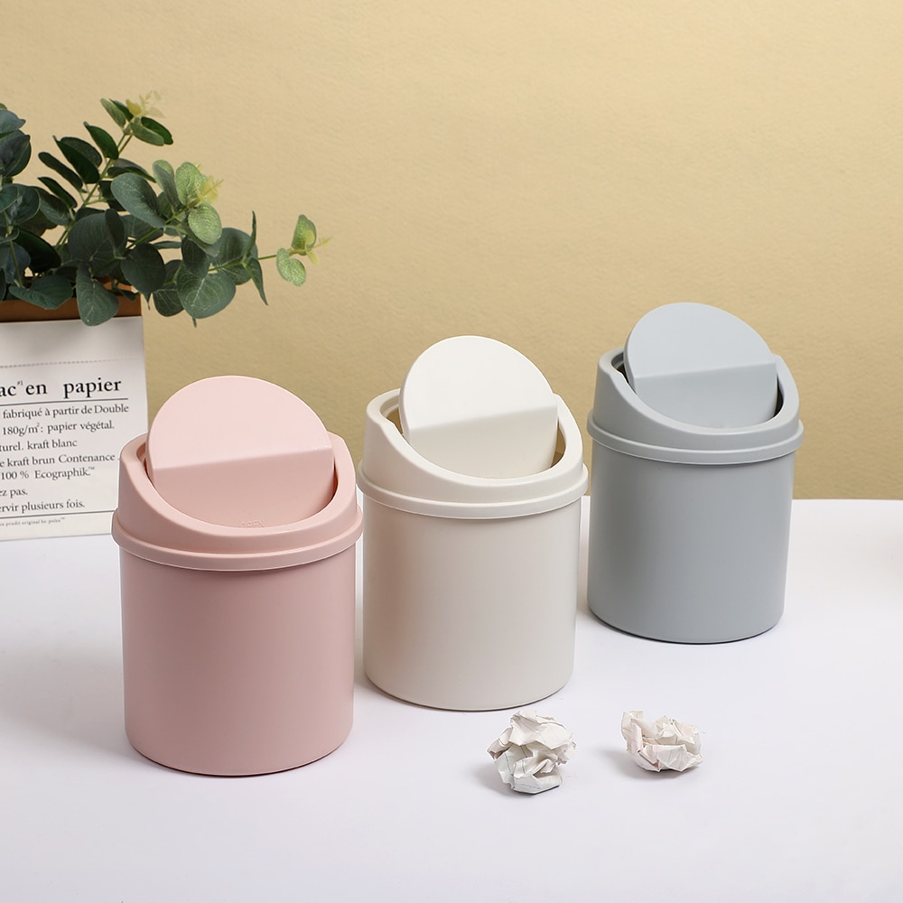 shop with crypto buy JIANWU Mini Simplicity Desktop Dustbin for Desktop Cleaning High Capacity Plastic Garbage Manager for Office Supplies Kawaii pay with bitcoin