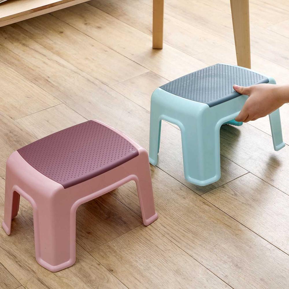 shop with crypto buy Household Plastic Small Stool Living Room Non-slip Bath Bench Children Step Stool Changing Shoes Stools Kids Furniture Ottoman pay with bitcoin