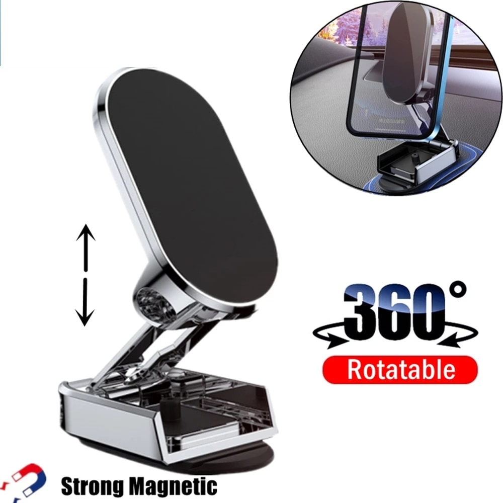 shop with crypto buy 360 Rotatable Magnetic Car Phone Holder Magnet Smartphone Support GPS Foldable Phone Bracket in Car For iPhone Samsung Xiaomi pay with bitcoin