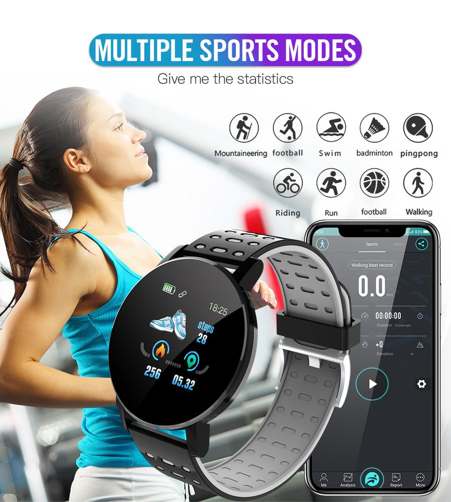 shop with crypto buy 2022 Men Women Fitness Smart Watch Blood Pressure Monitor Waterproof Digital Watches GPS Tracker Smartwatch For Xiaomi Huawei pay with bitcoin