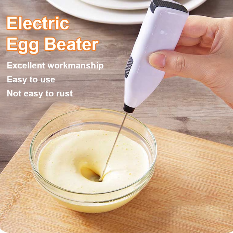 shop with crypto buy Mini Stainless Electric Handheld Egg Beater Household Kitchen Steel Coffee Milk Tea Blender Beat up the Cream Stirring pay with bitcoin