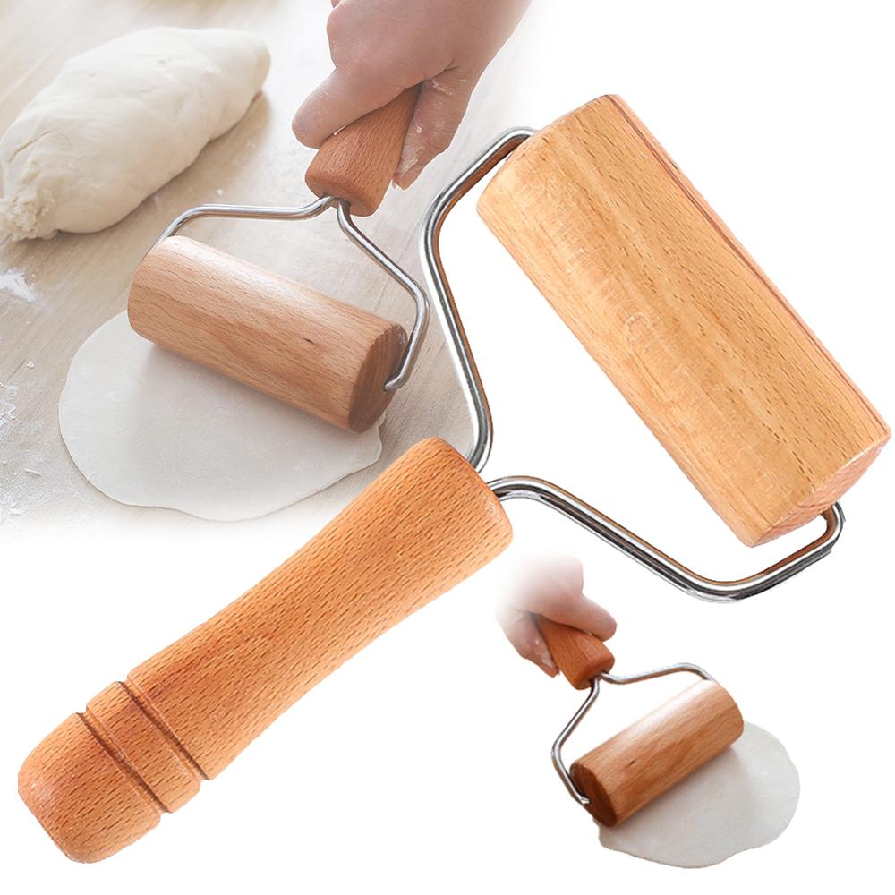 shop with crypto buy Wooden Rolling Pin, Hand Dough Roller for Pastry, Fondant, Cookie Dough, Chapati, Pasta, Bakery, Pizza. Kitchen tool pay with bitcoin