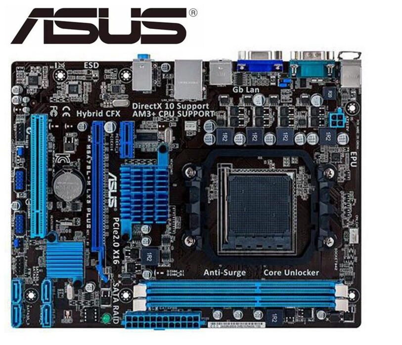 shop with crypto buy Asus M5A78L-M LX3 PLUS Desktop Motherboard 760G 780L Socket AM3+ DDR3 16G Micro ATX UEFI BIOS Original mainboard pay with bitcoin