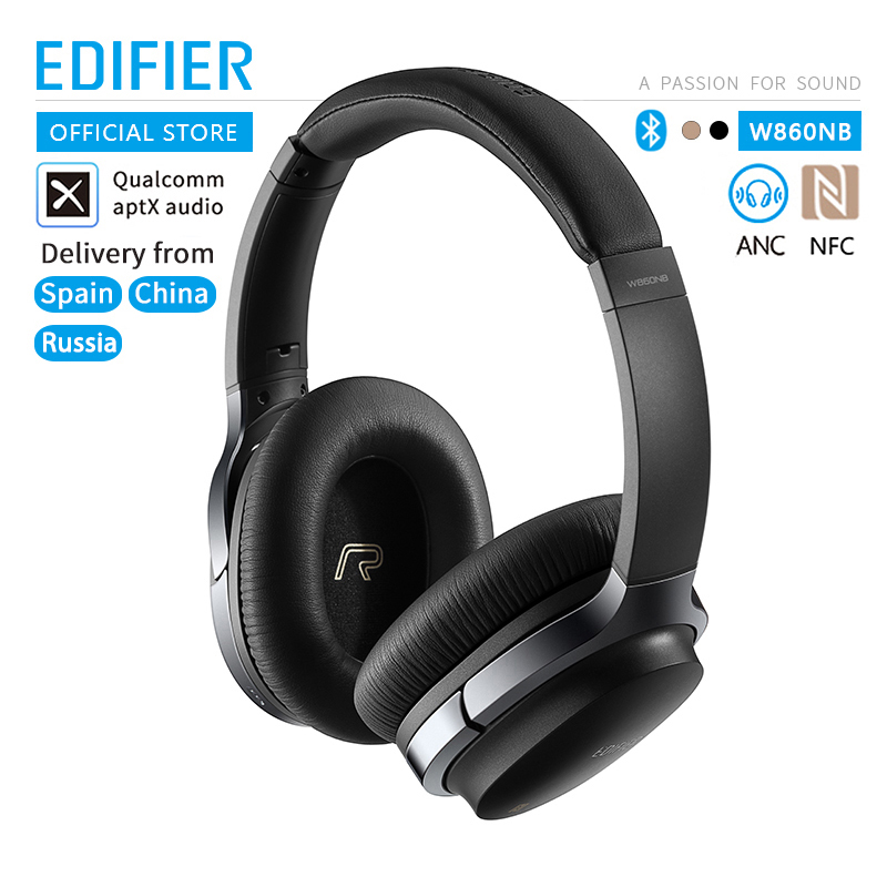 shop with crypto buy EDIFIER W860NB Bluetooth Headphones ANC Touch control Support NFC pairing and aptX audio decoding Smart Touch wireless earphone pay with bitcoin